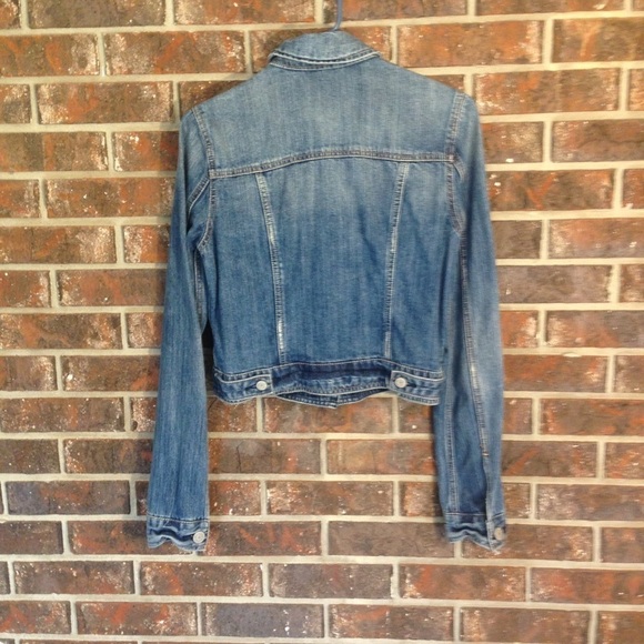 AMERICAN Eagle Outfitters Distressed Denim Jacket - Picture 3 of 7